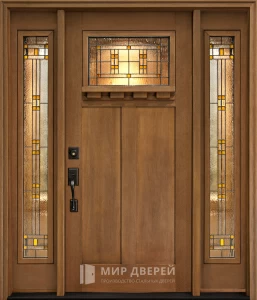 Парадная дверь с массивом дуба №344 внешняя
